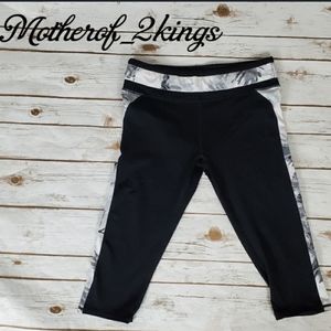 🖤BLACK PRINTED TRIM WORKOUT LEGGING